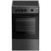 Стеклокерамическая кухонная плита Beko FCS 47007 S серебристая