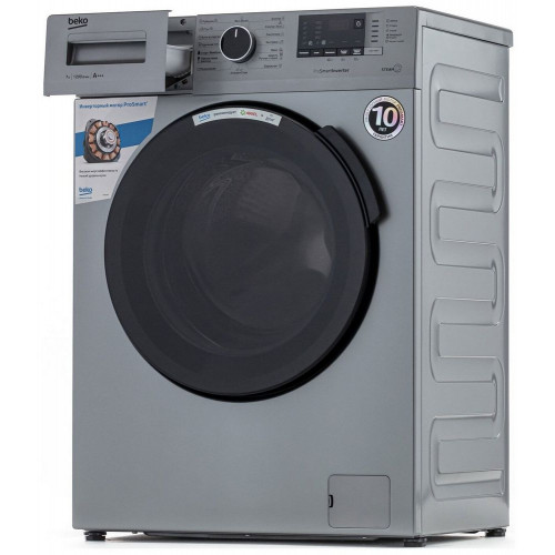 Стиральная машина Beko RSPE78612S серебристая
