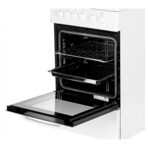 Стеклокерамическая кухонная плита Beko FFSS 57000 W белая
