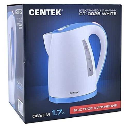 Чайник CENTEK CT-0026 белый