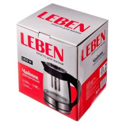 Чайник LEBEN 291-009 черный
