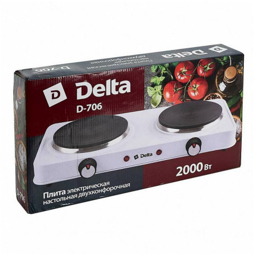 Плитка настольная электрическая DELTA Delta D-706 белый