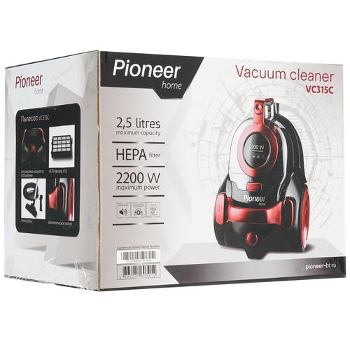 Пылесос Pioneer VC315C красный