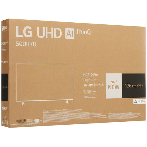 Телевизор LG 50UR78009LL черный